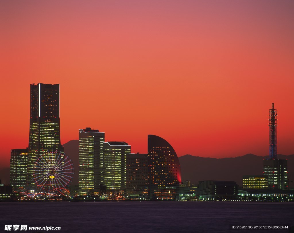 城市夜景 自然景观 建筑 风景