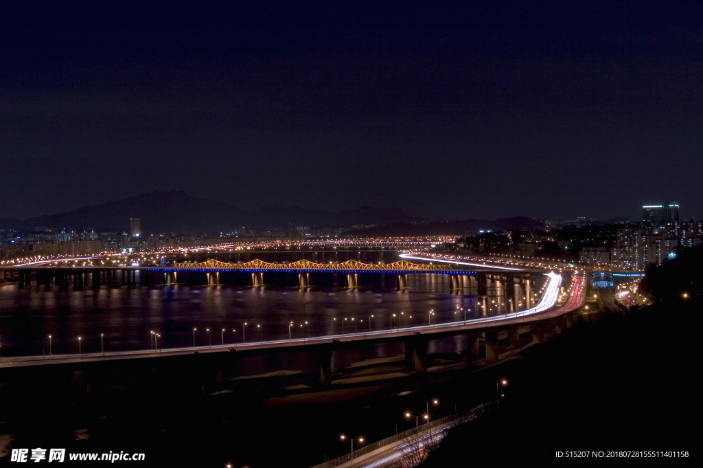 城市夜景 自然景观 建筑 风景
