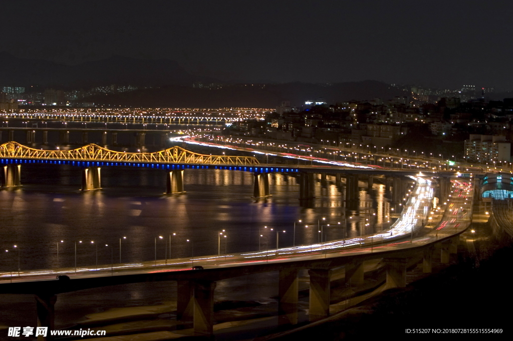 城市夜景 自然景观 建筑 风景