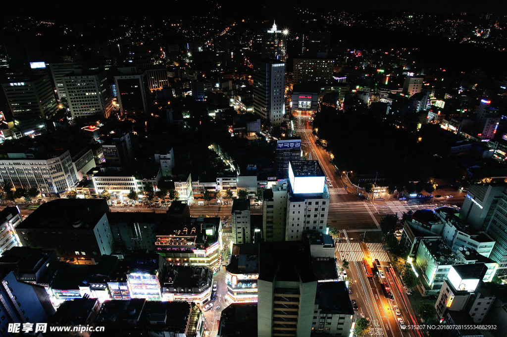城市夜景 自然景观 建筑 风景