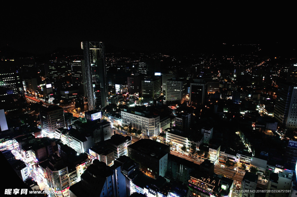 城市夜景 自然景观 建筑 风景