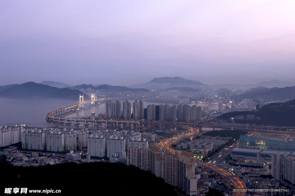 城市夜景 自然景观 建筑 风景