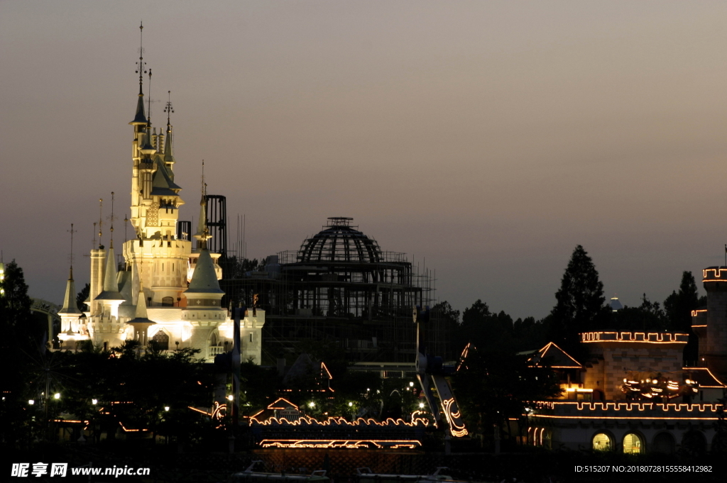 城市夜景 自然景观 建筑 风景