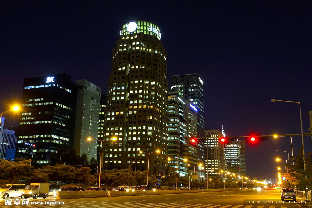 城市夜景 自然景观 建筑 风景