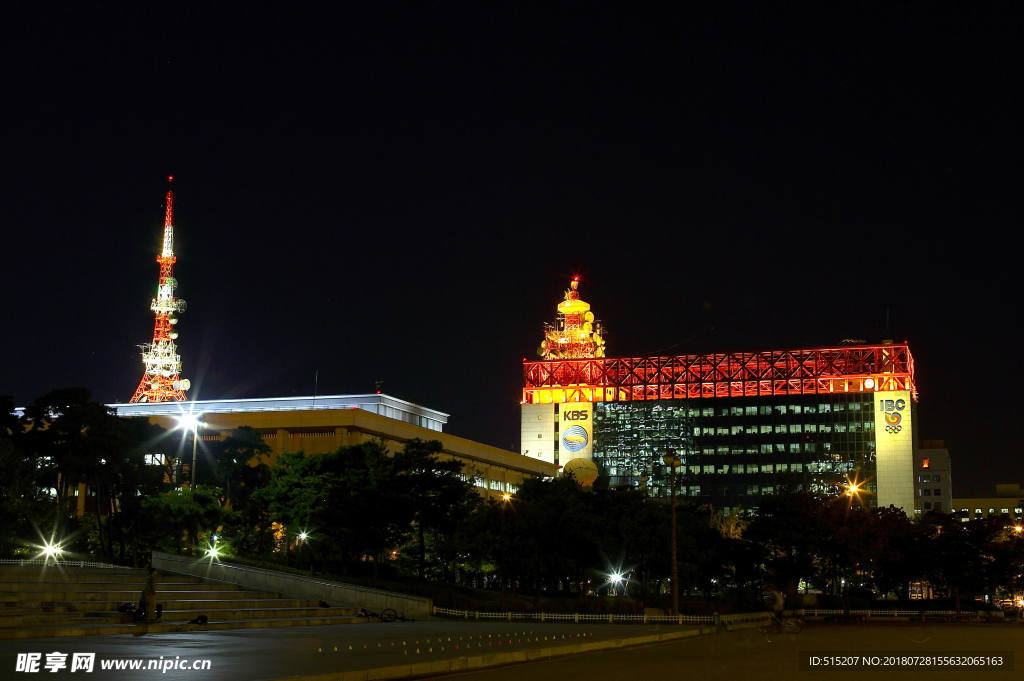 城市夜景 自然景观 建筑 风景