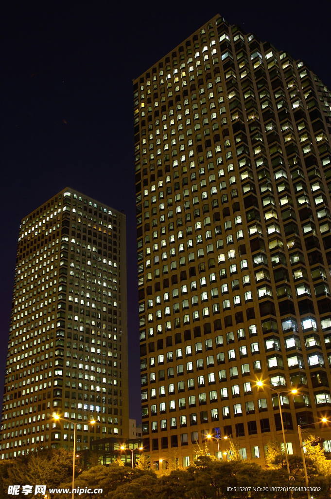 城市夜景 自然景观 建筑 风景