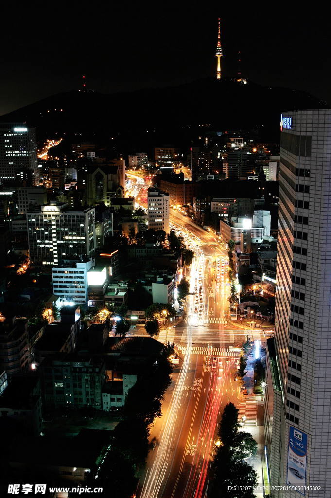 城市夜景 自然景观 建筑 风景