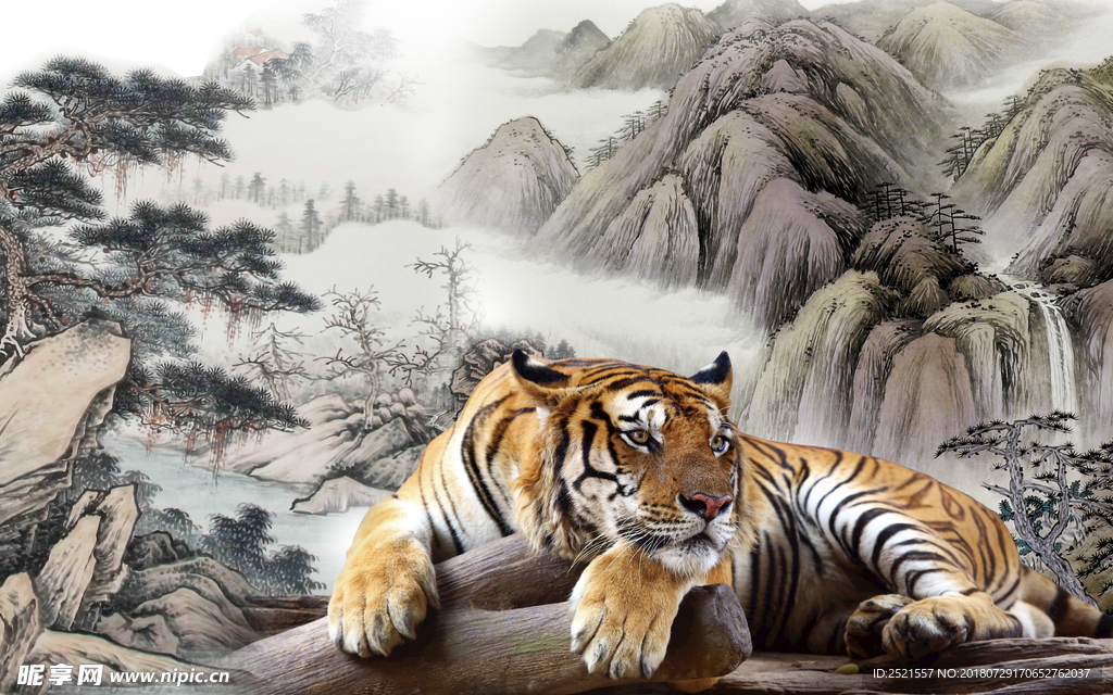 老虎背景