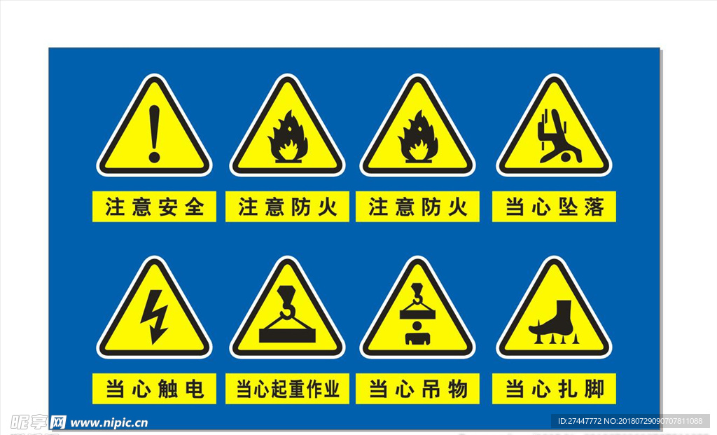 注意安全标识牌