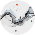 抽象意境水墨画