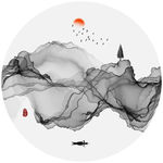 水墨意境山水画