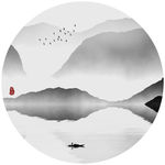 水墨山水画