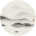 抽象水墨画