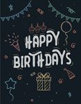 矢量生日快乐英文贺卡