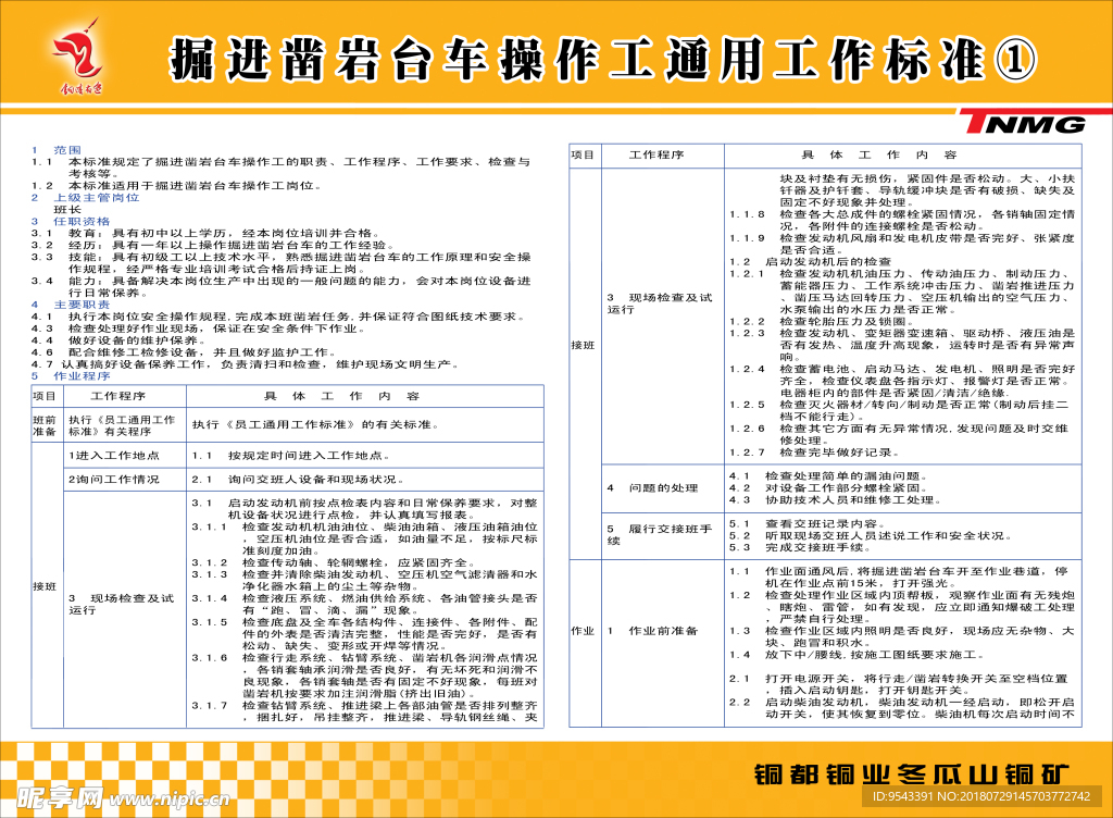 工作标准