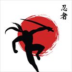 日本忍者背景海报设计