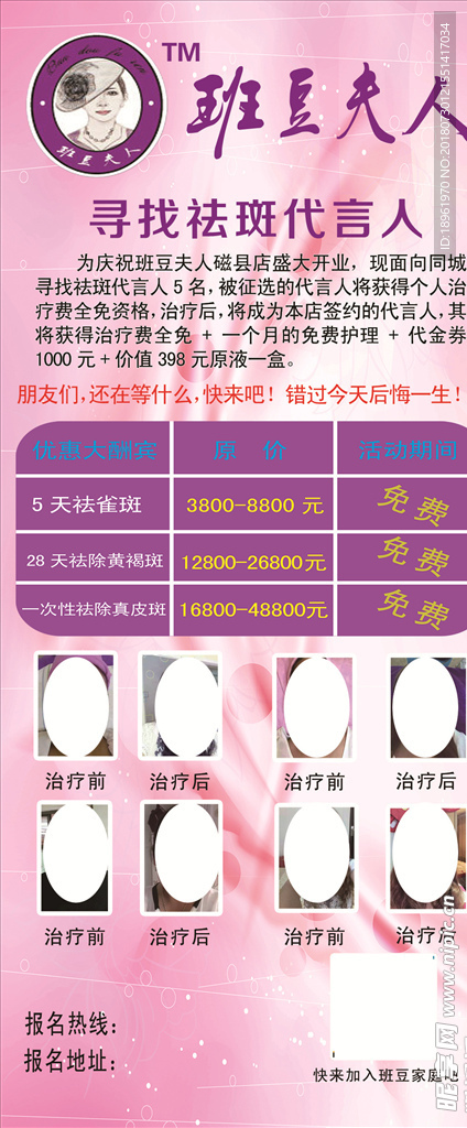 班豆夫人展架
