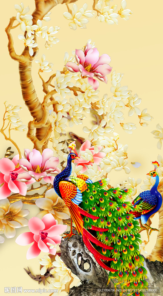 彩雕玄关