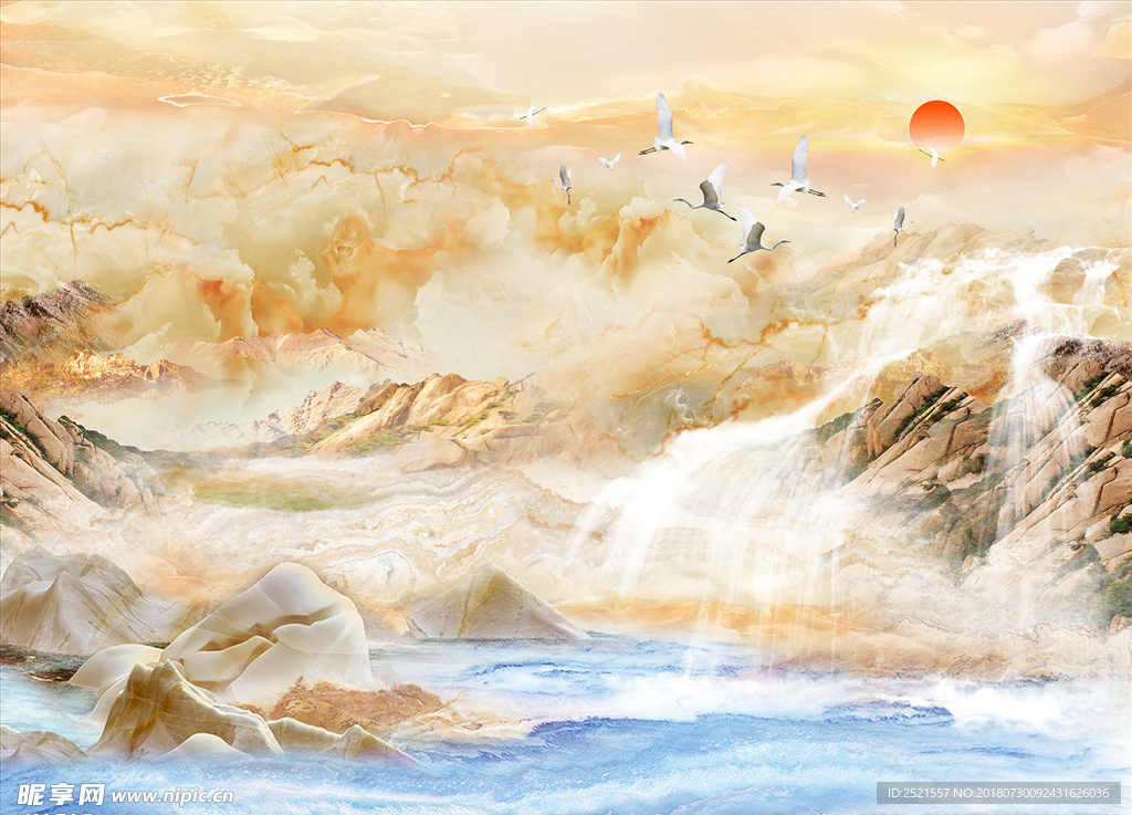 日出日落流水
