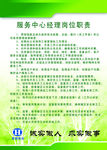 服务中心经理岗位职责制度
