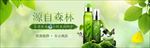 清新自然幽静丛林树木妆品护肤品