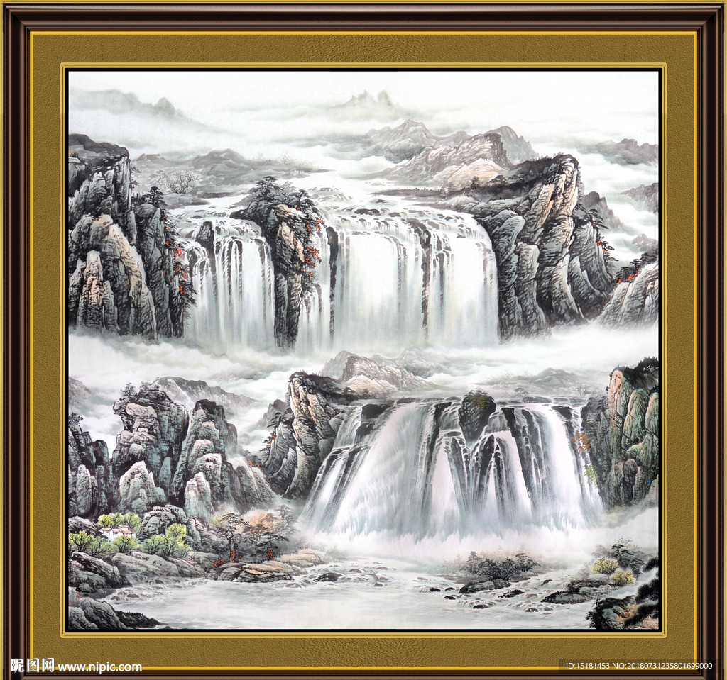 国画山水 江山如画