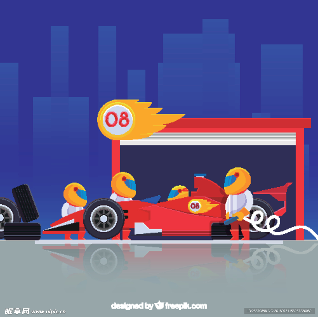 赛车团队漫画