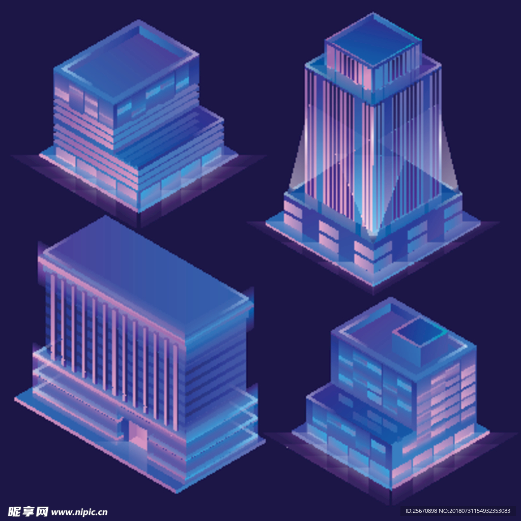 矢量立体建筑