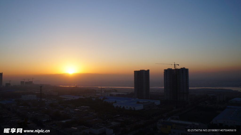 夕阳日落