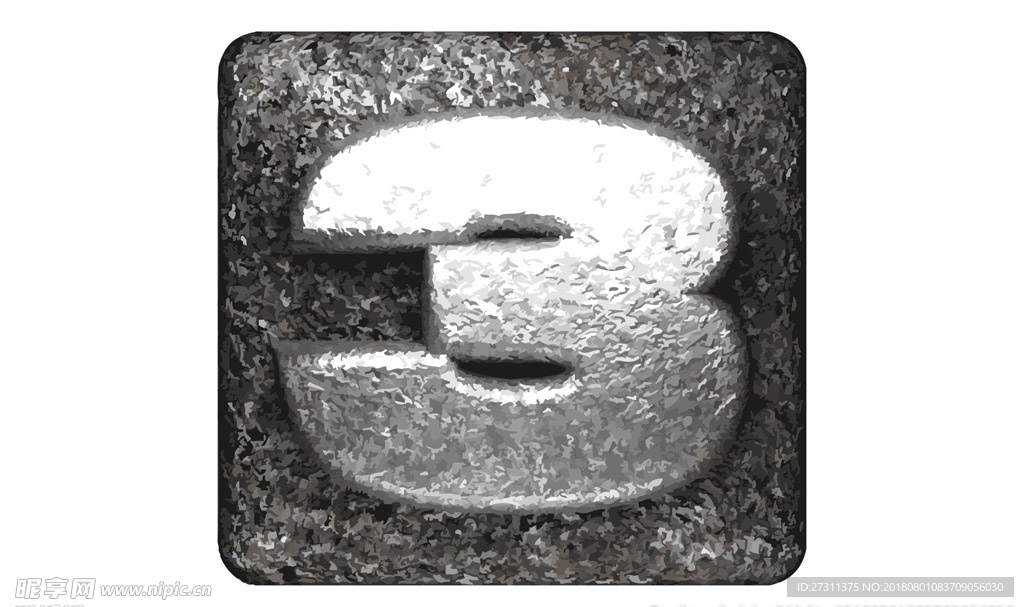 矢量金属数字