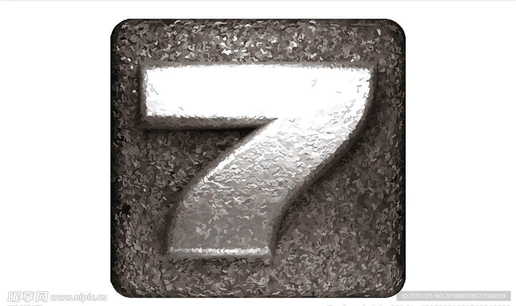 矢量金属数字