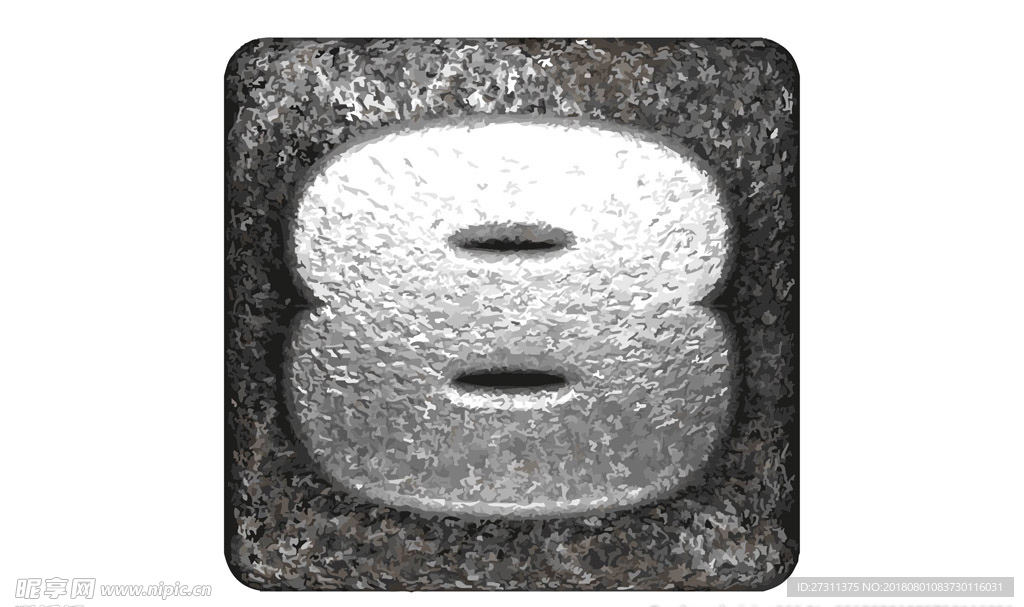 矢量金属数字
