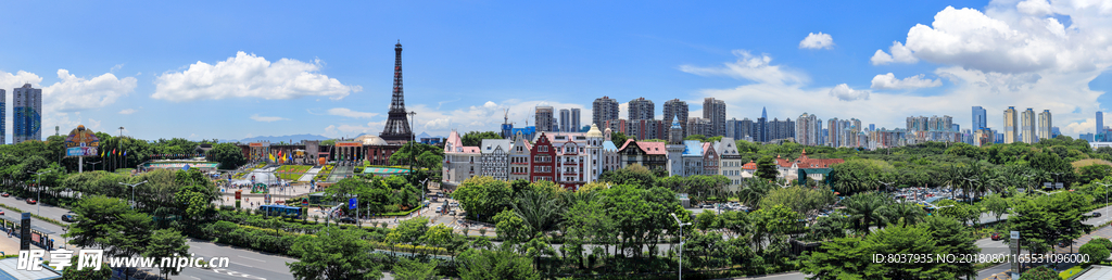 深圳世界之窗筑群矩阵全景