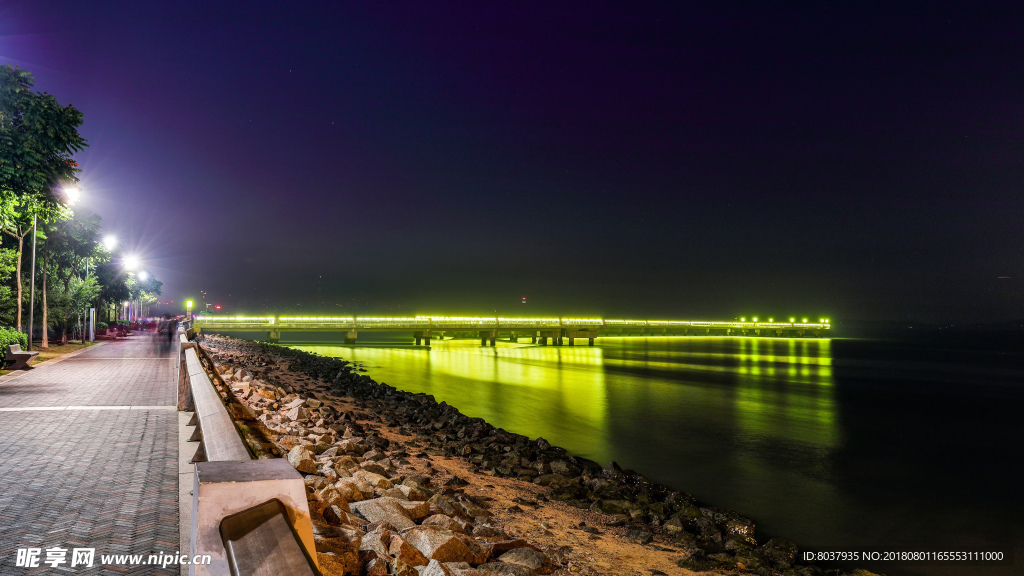 深圳湾大桥夜景