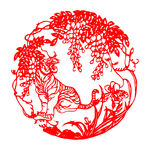 虎年吉祥剪纸
