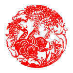 虎年吉祥剪纸
