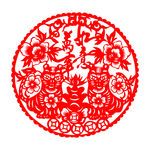虎年吉祥剪纸