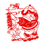 福娃娃剪纸