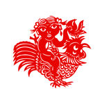 福娃娃剪纸