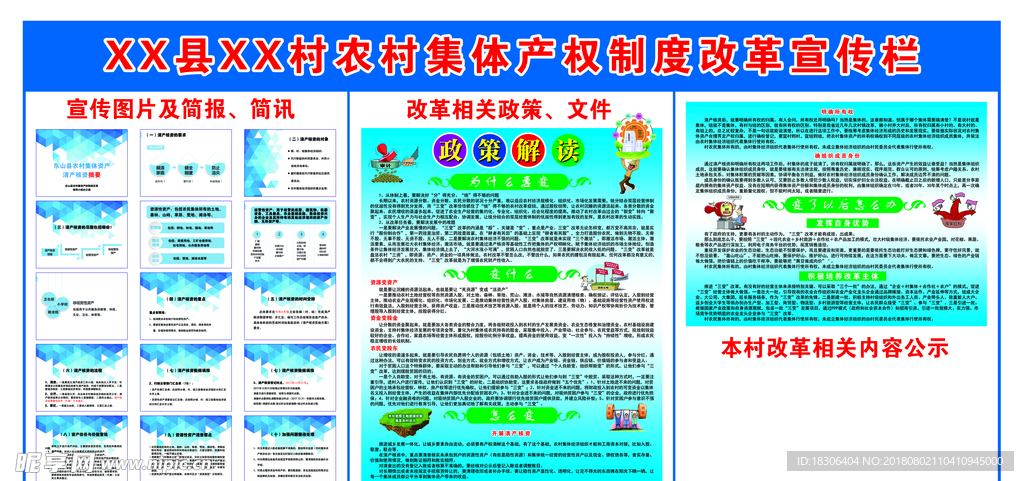 农村集体产权制度改革宣传栏