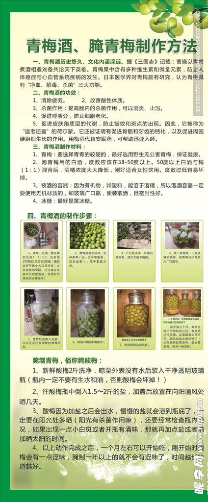 青梅酒、腌青梅制作方法