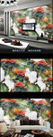 玉雕山水立体壁画电视背景墙