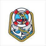 航海锚矢量素材