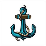 航海锚矢量素材