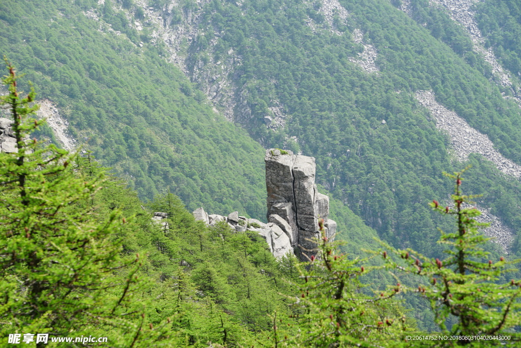 壮丽的高山风景