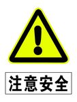注意安全 标识牌 安全牌