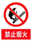 禁止烟火 警示 标语 标志