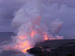 火山口喷发
