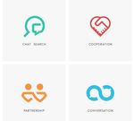 合作伙伴合伙logo标志图标
