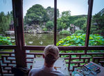 夕阳阁楼   大自然风景